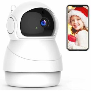 HOOPZI 1080P wlan Camera ip Surveillance Camera with Two-Way Audio, Motion Detection, Night Vision and Smart Rotation, Indoor Baby / Pet Monitor