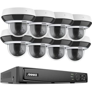 3K 4x Optical Zoom Waterproof Surveillance Kit 8Cameras 4K 8CH ip nvr H.265+ Video Security System - Annke