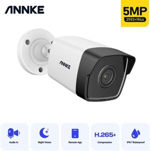 5MP Dome cctv Camera IP67 Weatherproof 4×Security ip Camera Outdoor with Audio Recording Night Vision - Annke