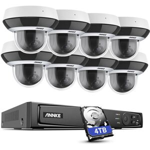 4K H.265+ 8CH Video nvr Security System 3K 4x Optical Zoom Surveillance Set Cameras - 4TB hdd - Annke