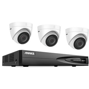 5MP Super hd Camera 4 Channel nvr ip Outdoor Security Camera System Color Night Vision Audio Record cctv Kit 3Camera - Annke