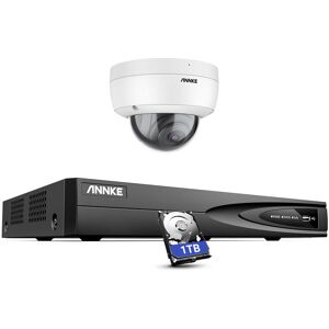 Annke - 8 Channel nvr ip 3K ir Network Camera Security Camera System Audio Record H.265+ Color Night Vision IP67 Weatherproof cctv Kit - 1TB hdd