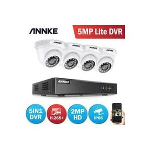 8CH 5MP cctv dvr Recorder with 4x hd Outdoor Bullet Cameras Security System - 1TB hdd - Annke