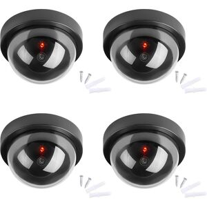 Aougo - Dummy Cameras, Security Dummy cctv Dome Camera with led Flashing Light for Business Stores Home, Indoor Outdoor Use,Dummy Camera Fake