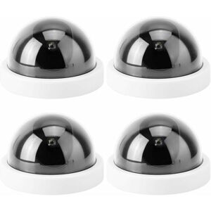 RHAFAYRE 4pcs Dome Simulation, Dummy Fake Security Camera (white)