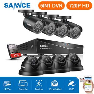 8CH 1080N cctv dvr Video Recorder 1080P Home Security Waterproof Night Vision Surveillance Kit 8Camera -1TB hdd - Sannce