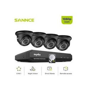 Sannce - 8CH 1080p Full hd 5-in-1 Hybrid Digital Video Recorder dvr Security Camera System With 2MP Analog Cameras for Outdoor Wired cctv Kits 4