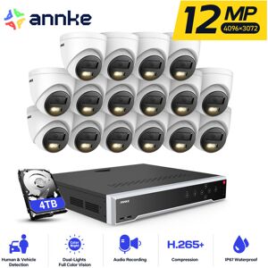ANNKE 12MP Outdoor Video Surveillance Kit 32CH nvr 16×Smart Cameras Dual Light Night Vision, Email Alert Motion Detection Surveillance Camera app/pc Remote ANNKE 12MP Outdoor Video Surveillance Kit 32CH nvr 16×Smart Cameras Dual Light Night Vision, Email Alert Motion Detection Surveillance Camera app/pc Remote