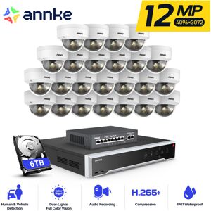 ANNKE 12MP Wired Video Surveillance Kit 32CH Wired Video Surveillance nvr 24×Smart Dual Light Cameras Night Vision, Email Alert, Motion Detection app/pc ANNKE 12MP Wired Video Surveillance Kit 32CH Wired Video Surveillance nvr 24×Smart Dual Light Cameras Night Vision, Email Alert, Motion Detection app/pc