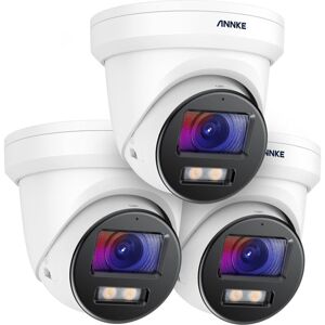 Annke - 3pcs NC800 4K Ultra hd 8MP Outdoor PoE ip Security Camera, Color Night Vision,IP67 Waterproof Remote Access Annke - 3pcs NC800 4K Ultra hd 8MP Outdoor PoE ip Security Camera, Color Night Vision,IP67 Waterproof Remote Access