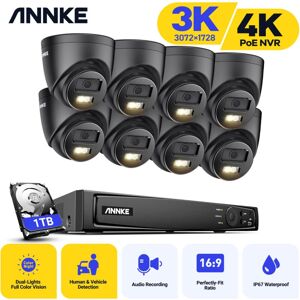 Annke - 3K Dome Security Camera System Outdoor,16CH H.265+ Super hd poe nvr Video Security System,8PCS Camera- 1TB hdd Annke - 3K Dome Security Camera System Outdoor,16CH H.265+ Super hd poe nvr Video Security System,8PCS Camera- 1TB hdd