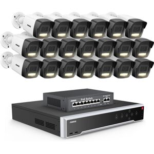 3K Outdoor Security Camera, 32CH nvr and 20X 5MP PoE ip Camera, Person/Vehicle Detection, Color Night Vision, Video Surveillance Kit, 4TB hdd - Annke 3K Outdoor Security Camera, 32CH nvr and 20X 5MP PoE ip Camera, Person/Vehicle Detection, Color Night Vision, Video Surveillance Kit, 4TB hdd - Annke