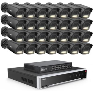 ANNKE 3K Outdoor Surveillance Camera, 32CH nvr and 28X 5MP PoE ip Camera, H.265+ Color Night Vision, Person/Vehicle Detection, Video Surveillance Kit, 8TB ANNKE 3K Outdoor Surveillance Camera, 32CH nvr and 28X 5MP PoE ip Camera, H.265+ Color Night Vision, Person/Vehicle Detection, Video Surveillance Kit, 8TB