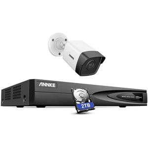 Annke - 4CH PoE nvr 5MP Super hd ip Security Camera System H.265+ Outdoor IP67 Weatherproof Audio Record Night Vision cctv Kit - 2TB hdd Annke - 4CH PoE nvr 5MP Super hd ip Security Camera System H.265+ Outdoor IP67 Weatherproof Audio Record Night Vision cctv Kit - 2TB hdd