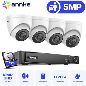 Annke - 4K 8Channel H.265+ PoE Security System nvr IP67 Weatherproof 4×3K Outdoor PoE ip Security Camera exir Night Vision Camera Kit- 4TB hdd Annke - 4K 8Channel H.265+ PoE Security System nvr IP67 Weatherproof 4×3K Outdoor PoE ip Security Camera exir Night Vision Camera Kit- 4TB hdd