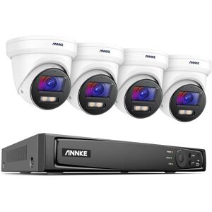 4K ir Network Full Color Camera Night Vision Built-in Mic IP67 Waterproof 8MP H.265+ Video PoE nvr Surveillance System 4Cameras - Annke 4K ir Network Full Color Camera Night Vision Built-in Mic IP67 Waterproof 8MP H.265+ Video PoE nvr Surveillance System 4Cameras - Annke