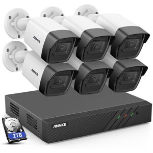 Annke - 8CH cctv kits 6MP nvr ir Network 6Bullet Camera Night Vision Motion Detection Remote Monitoring PoE Security Surveillance System - 2TB hdd Annke - 8CH cctv kits 6MP nvr ir Network 6Bullet Camera Night Vision Motion Detection Remote Monitoring PoE Security Surveillance System - 2TB hdd