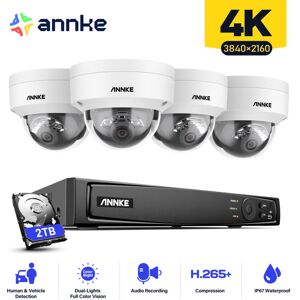 Annke - 8CH cctv Kit 4K PoE Network Video Recorder 4×8MP Cameras Smart Dual Light Camera Motion Alerts Remote Access Security Surveillance Camera Annke - 8CH cctv Kit 4K PoE Network Video Recorder 4×8MP Cameras Smart Dual Light Camera Motion Alerts Remote Access Security Surveillance Camera