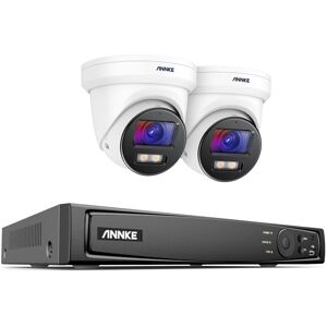 Annke - 8CH H.265+ Video PoE nvr Surveillance System 4K ir Network Full Color Camera Night Vision Waterproof Turret 2Camera Annke - 8CH H.265+ Video PoE nvr Surveillance System 4K ir Network Full Color Camera Night Vision Waterproof Turret 2Camera