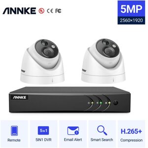 Annke - 8CH Security Camera Surveillance System Kit,5 in 1 H.265+ dvr Recorder 2MP Camera Outdoor Waterproof Video cctv Kit 2Camera Annke - 8CH Security Camera Surveillance System Kit,5 in 1 H.265+ dvr Recorder 2MP Camera Outdoor Waterproof Video cctv Kit 2Camera