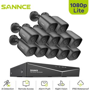 Sannce - 1080P Security Surveillance 16CH dvr Outdoor Night Vision Email Alert Waterproof Remote Monitor cctv Video Camera System Sannce - 1080P Security Surveillance 16CH dvr Outdoor Night Vision Email Alert Waterproof Remote Monitor cctv Video Camera System