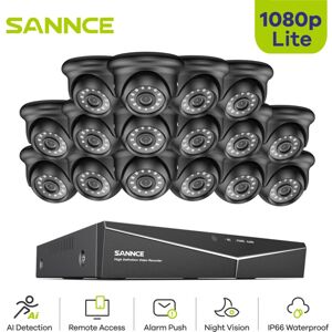Sannce - 1080P cctv Security System 16CH dvr Outdoor ir Cameras Night Vision Remote Monitor System Sannce - 1080P cctv Security System 16CH dvr Outdoor ir Cameras Night Vision Remote Monitor System