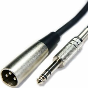LOOPS 10m 6.35mm ¼' Stereo Jack Plug to xlr Male Cable 3 Pin Audio Microphone Amp Lead