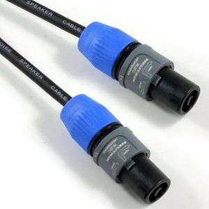 LOOPS 2x 20m Neutrik 2 Pole 1.5mm² Speakon Cable NL2FC to Male Plug Pro Speaker Amp