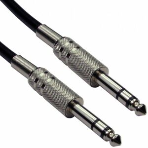 Loops - 6m Pro 6.35mm 1/4' Stereo Jack Plug To Plug Cable Mixer Amp Audio trs Lead