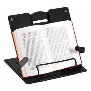 Groofoo - Book Stand Adjustable Metal Book Stand Portable Reading Book Holder Support Document Shelf Bookstand Tablet Music Score Reading Stand