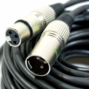 LOOPS Pro quality 5x 2m xlr 3 Pin Male to Female Microphone Cable Audio Mixer Amp Lead