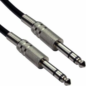 Loops - qty 5 2M Pro 6.35mm 1/4' Stereo Jack Plug To Plug Cable Mixer Audio trs Lead