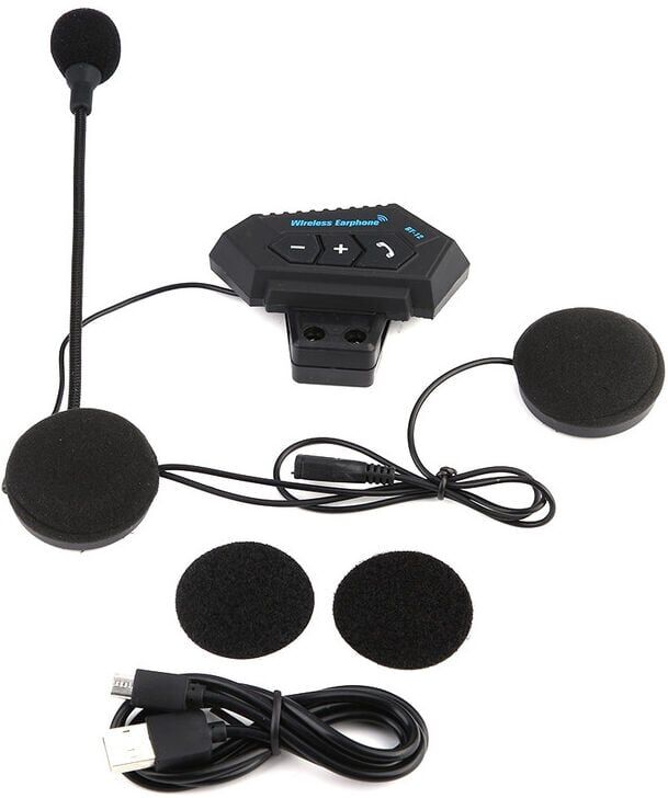 Dewin - Motorcycle Helmet, Wireless bt Headset Earphones with Long Battery Life