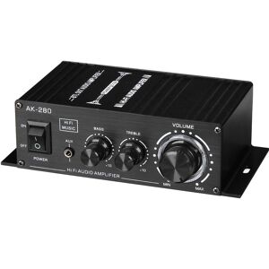 Maerex - 12V 150W HiFi Car Power Amplifier Mini Digital Audio Stereo fm amp Remote Control