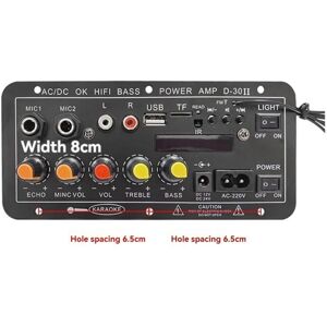 TLILY 12V 24V 220V Digital Bluetooth Amplifier Board Subwoofer Dual Microphone Karaoke Amp Speaker Theater diy 30W us Plug TLILY 12V 24V 220V Digital Bluetooth Amplifier Board Subwoofer Dual Microphone Karaoke Amp Speaker Theater diy 30W us Plug