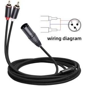 Tlily - 4X xlr to Dual A1 Male 3 Pin Stereo Plug av Mixing Amplifier Audio Cable 1M Tlily - 4X xlr to Dual A1 Male 3 Pin Stereo Plug av Mixing Amplifier Audio Cable 1M