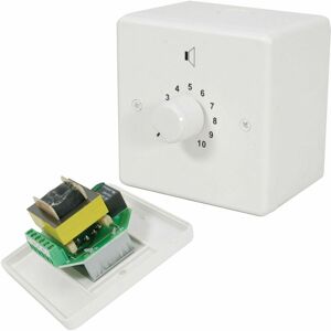 LOOPS 100v Line Volume Control 50W Max Adjustable Sound Switch pa Speaker Wall Plate