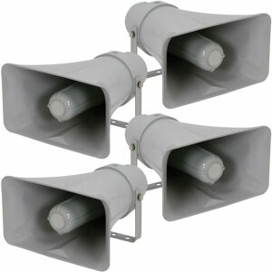 LOOPS 4x Active cctv Horn Speaker 12VDC 25W dvr ip Camera IP66 Outdoor Weatherproof