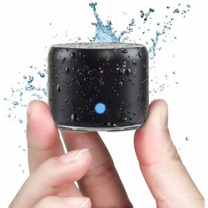 TINOR Bathroom Speaker, Active Portable Mini Bluetooth 5.0 Speaker with Extra Bass, 12hr Battery Life, IP67 Waterproof(Black)