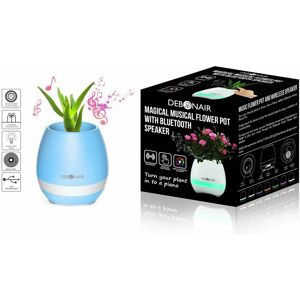 Debonair - Music Flower Pot BluetoothSpeaker for Bedroom,Office,Living Room, Blue