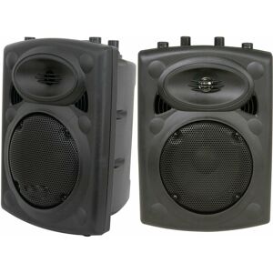 LOOPS Pair of 200W 8' Passive Moulded Speaker Shock Proof 8 Ohm Night Club Speakon