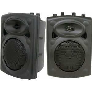 LOOPS Pair of 500W 15' Passive Moulded Speaker Compact 8 Ohm Disco Party Speakon dj