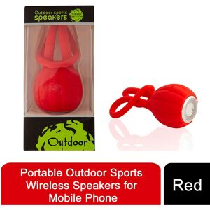 Unbranded Portable outdoor sports wireless speakers - Red