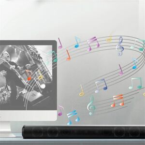 TLILY Wireless Bluetooth Sound Bar Speaker System Wired Surround Stereo for Home Theater TV Projector