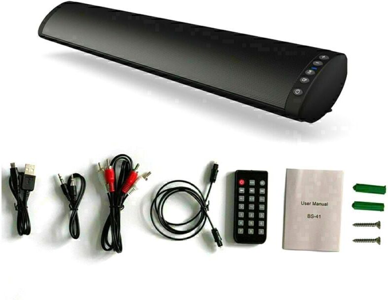 TLILY Bluetooth Speaker Super Loud Soundbar Wireless for TV Home Theater Subwoofer with Line&Remote Control