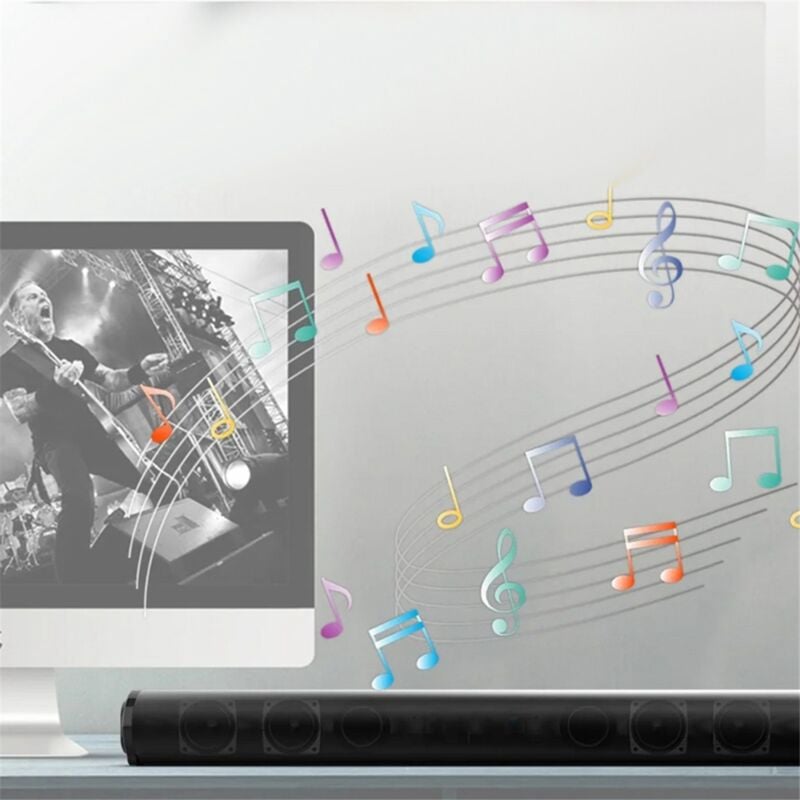 TLILY Wireless Bluetooth Sound Bar Speaker System Wired Surround Stereo for Home Theater TV Projector