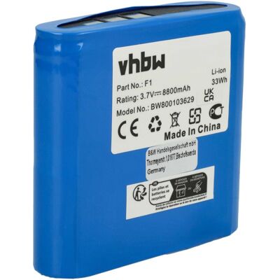 Vhbw - Battery compatible with Pure Evoke D4, D4 Domino, D6, F4, H4, H4 Prestige, H6, H6 Prestige, D4 Mio Digital Radio (8800mAh, 3.7 v, Li-ion) Vhbw - Battery compatible with Pure Evoke D4, D4 Domino, D6, F4, H4, H4 Prestige, H6, H6 Prestige, D4 Mio Digital Radio (8800mAh, 3.7 v, Li-ion)