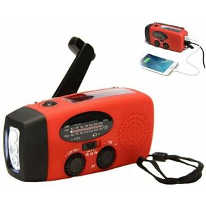 Héloise - Comtervi Solar Radio with Crank Dynamo led Flashlight Emergency Power Bank usb Cell Phone Charger Crank Radio fm/am Emergency Radio for