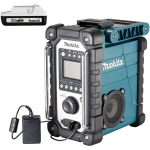 Makita - DMR116 Site Radio Blue Lithium am fm 7.2- 18v 240v + g Series Battery