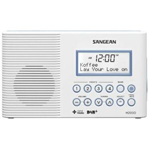 Sangean - H203D Personal Digital White radio